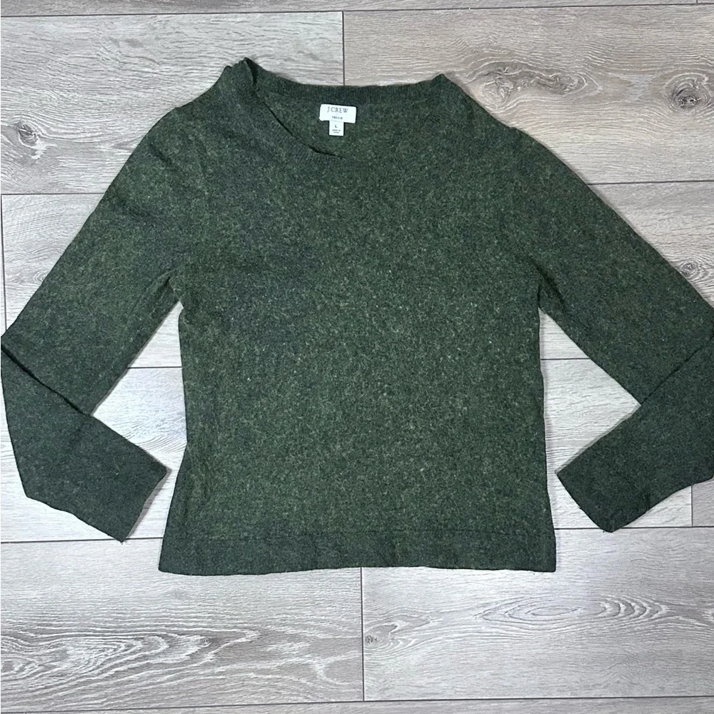 J. Crew Teddie Wool Blend Fuzzy Sweater